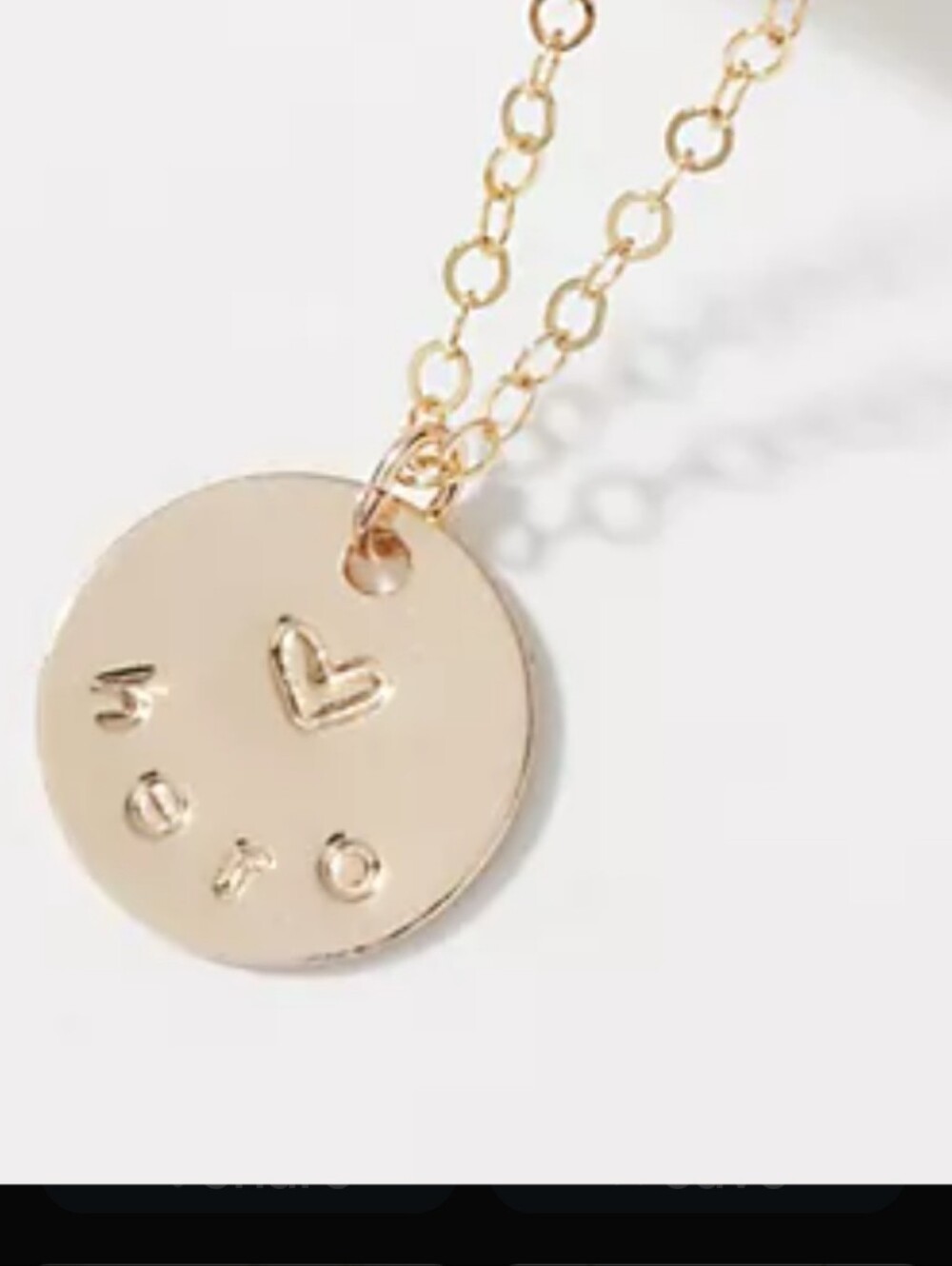 Taudrey Inspirational Coin 18" Necklace 14K Gold Filled - NWT & Gift Boxed HERO
